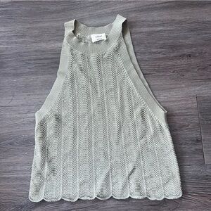Aritzia Wilfred Women's Sleeveless Knit Top - Sage Green